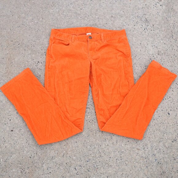 J. Crew Pants - J.Crew Corduroy Jeans Size 31R Orange City Fit Straight Leg Fall Winter Pants